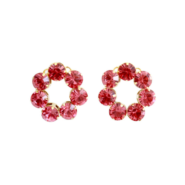Brinco Swarovski Sandra - Rosa
