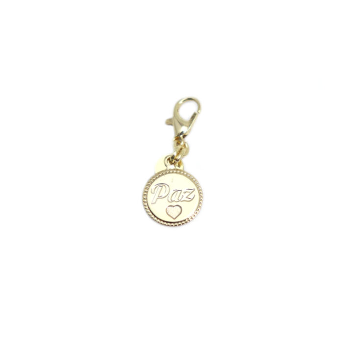 Pingente Medalha Paz ou Gratidão